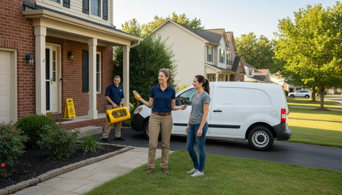 Residential water damage restoration in Murray, ID